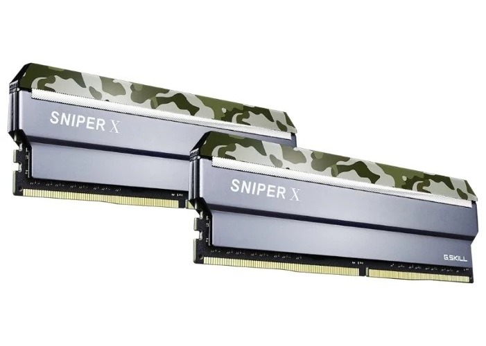 Оперативная память G.Skill Sniper X F4-3200C16D-16GSXFB, DDR-4 DIMM 16Gb 3200MHz