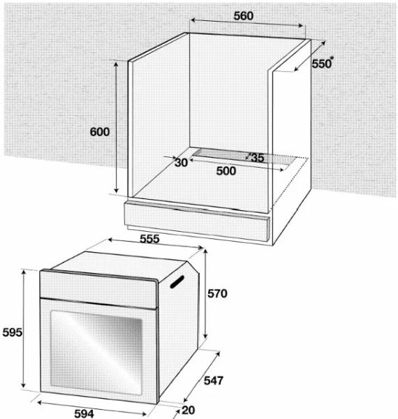 Духовой шкаф BEKO BIC 22100 X серебристый