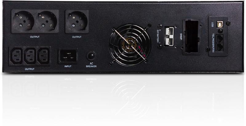 ИБП SVC RTU-3KL-LCD черный