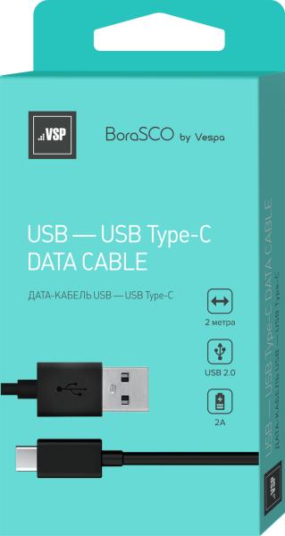 BoraSCO 21975 USB - USB TypeC 2 м черный