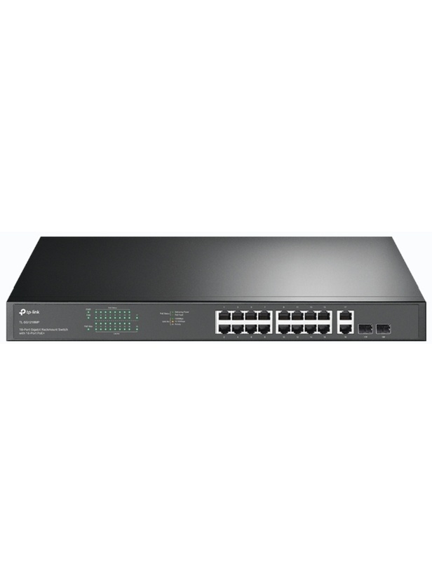 Коммутатор TP-LINK TL-SG1218MP серый