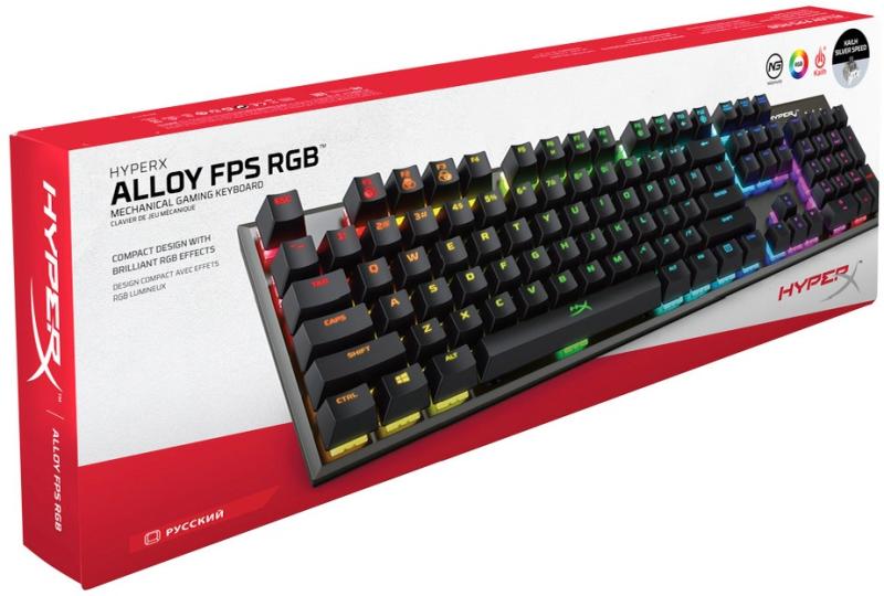 Клавиатура HyperX Alloy FPS RGB HX-KB1SS2-RU черный