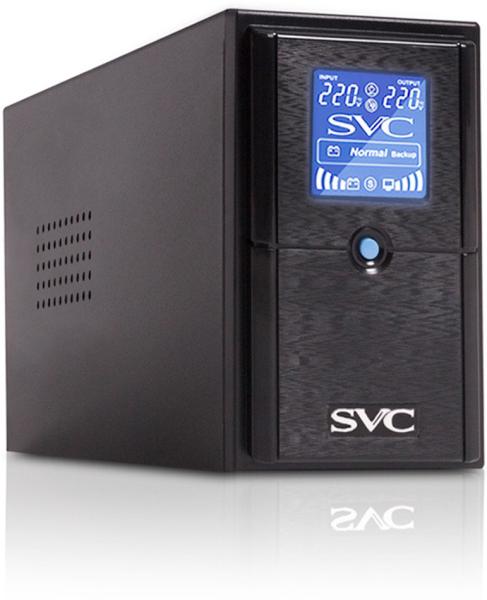 ИБП SVC V-600-L-LCD черный