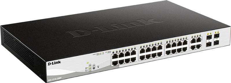 Коммутатор D-link DGS-1210-28MP/F1A черный