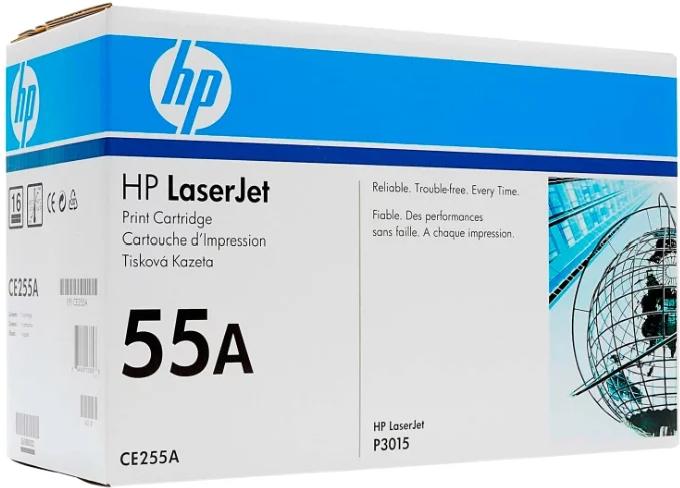 Картриджи HP CE255A черный