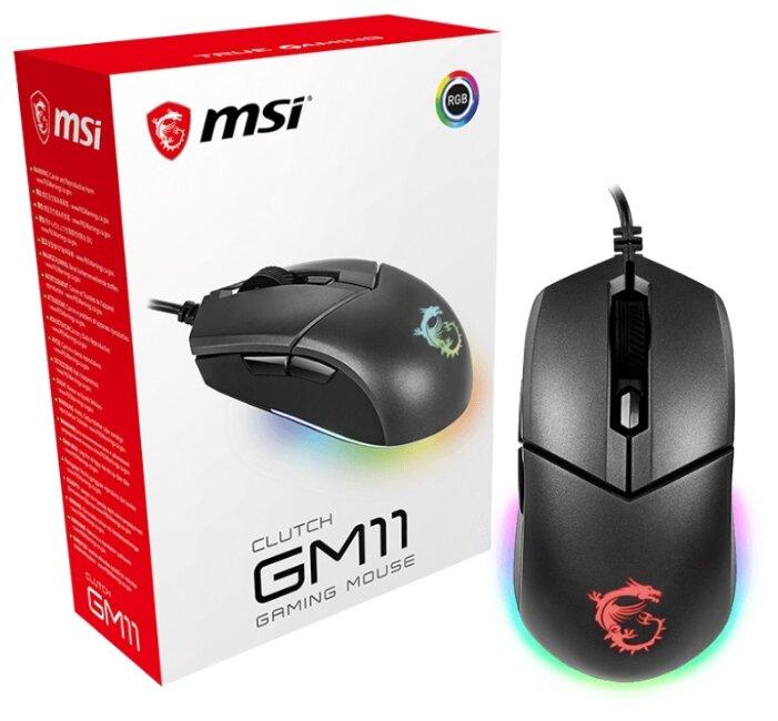 MSI Clutch GM11 Black USB тінтуір