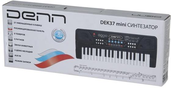 Синтезатор DENN DEK37 mini Black