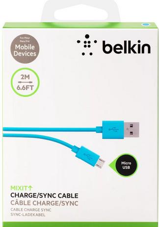 Belkin Mixit USB 2.0 - micro-USB 2.0 2 м голубой
