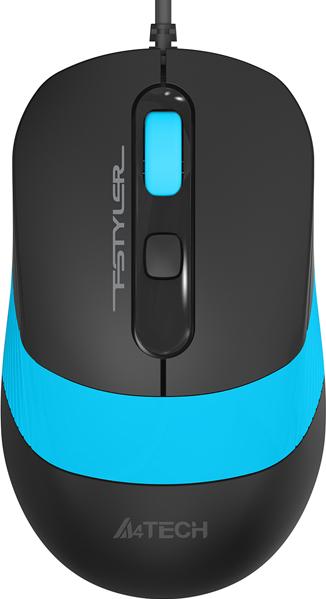 Клавиатура A4Tech Fstyler F1010 голубой + мышь