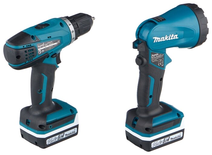 Аккумуляторная дрель-шуруповерт Makita DF347DWLE 30 Н·м