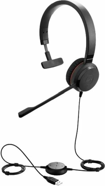 Наушники Jabra Evolve 30 II MS Mono черный