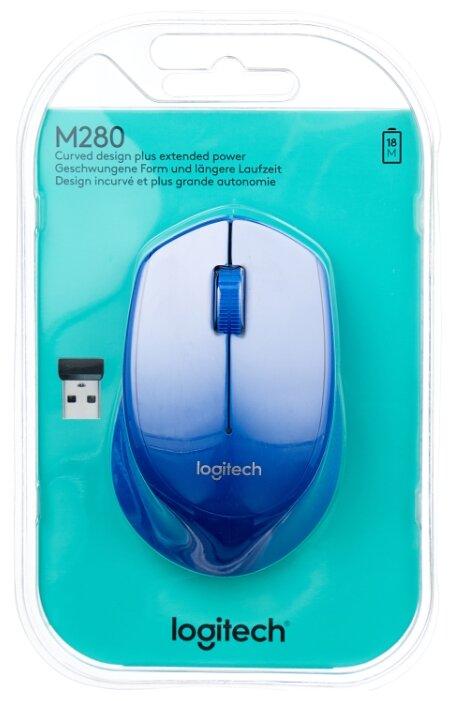 Беспроводная мышь Logitech Wireless Mouse M280 Blue USB