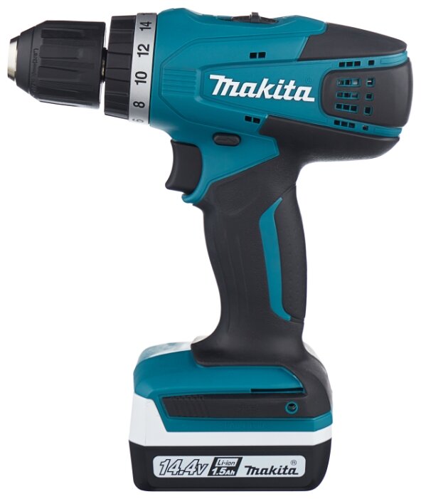 Аккумуляторная дрель-шуруповерт Makita DF347DWE Li-Ion 1.5 А·ч 14.4 В х2 кейс 30 Н·м