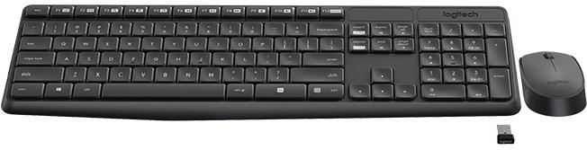 Клавиатура Logitech MK235 Wireless Combo черный