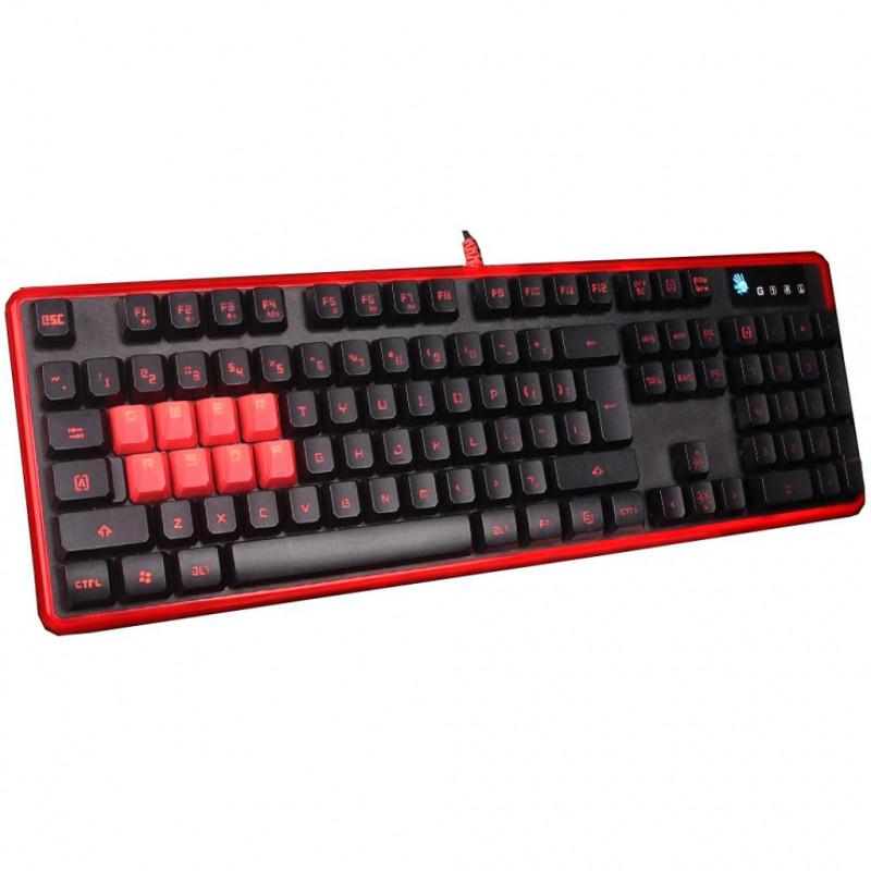 Клавиатура A4Tech Bloody B2278 USB черный-красный