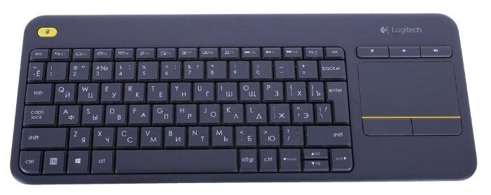 Клавиатура Logitech Wireless Touch Keyboard K400 Plus Black USB