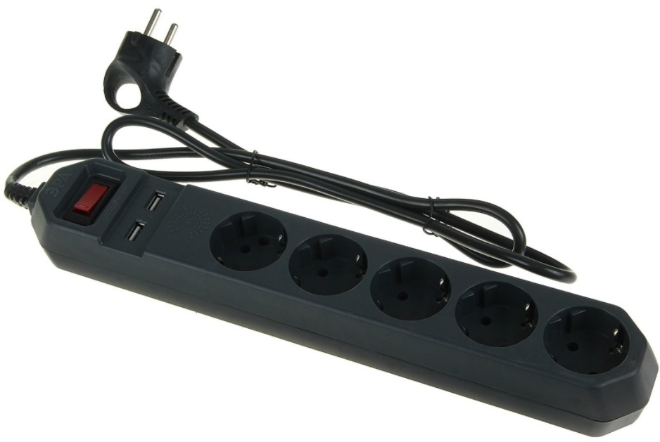 Сетевой фильтр Эра USF-5es-1.5m-USB-B