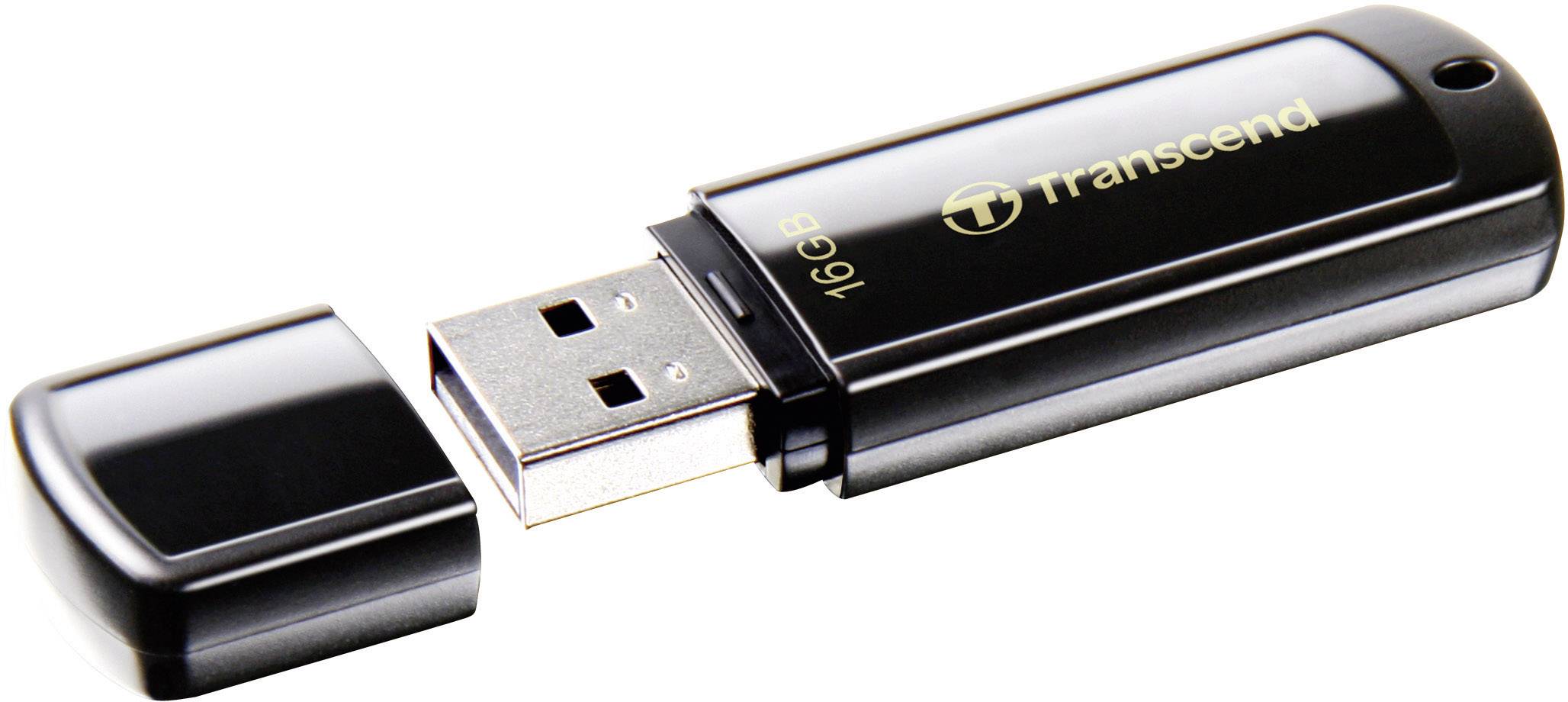 USB Flash карта Transcend JetFlash 350 16Gb черный