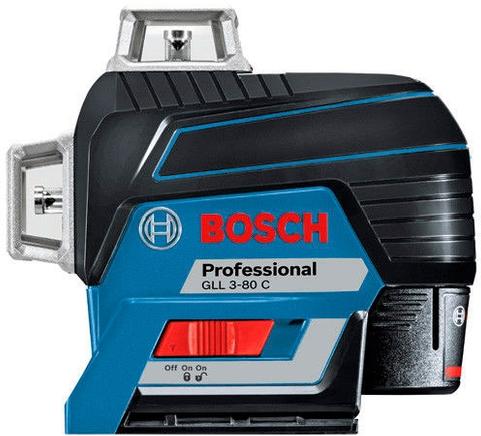 Лазерный уровень Bosch GLL 3-80C+ BM1 + LR7 + L-boxx 0601063R05