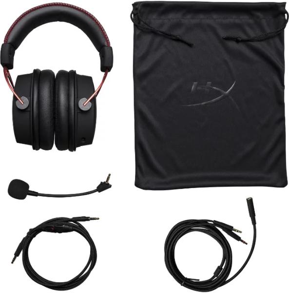 Наушники HyperX Cloud Alpha қара-қызыл