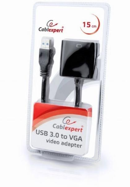 Cablexpert AB-U3M-VGAF-01 USB 3.0-VGA 0.15 м