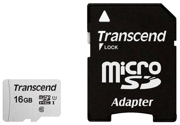 Карта памяти Transcend microSD TS16GUSD300S, 16Gb