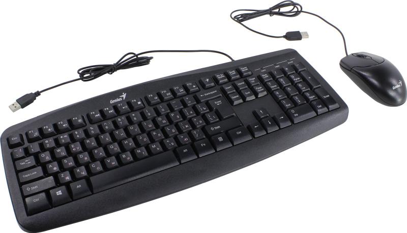 Клавиатура Genius Smart KM-200 USB черный + мышь