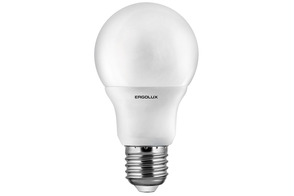 Светодиодная лампа Ergolux LED-A60-10W-E27-4K