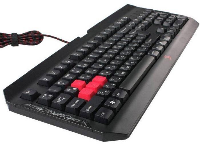 Клавиатура A4Tech Bloody Q100 черный