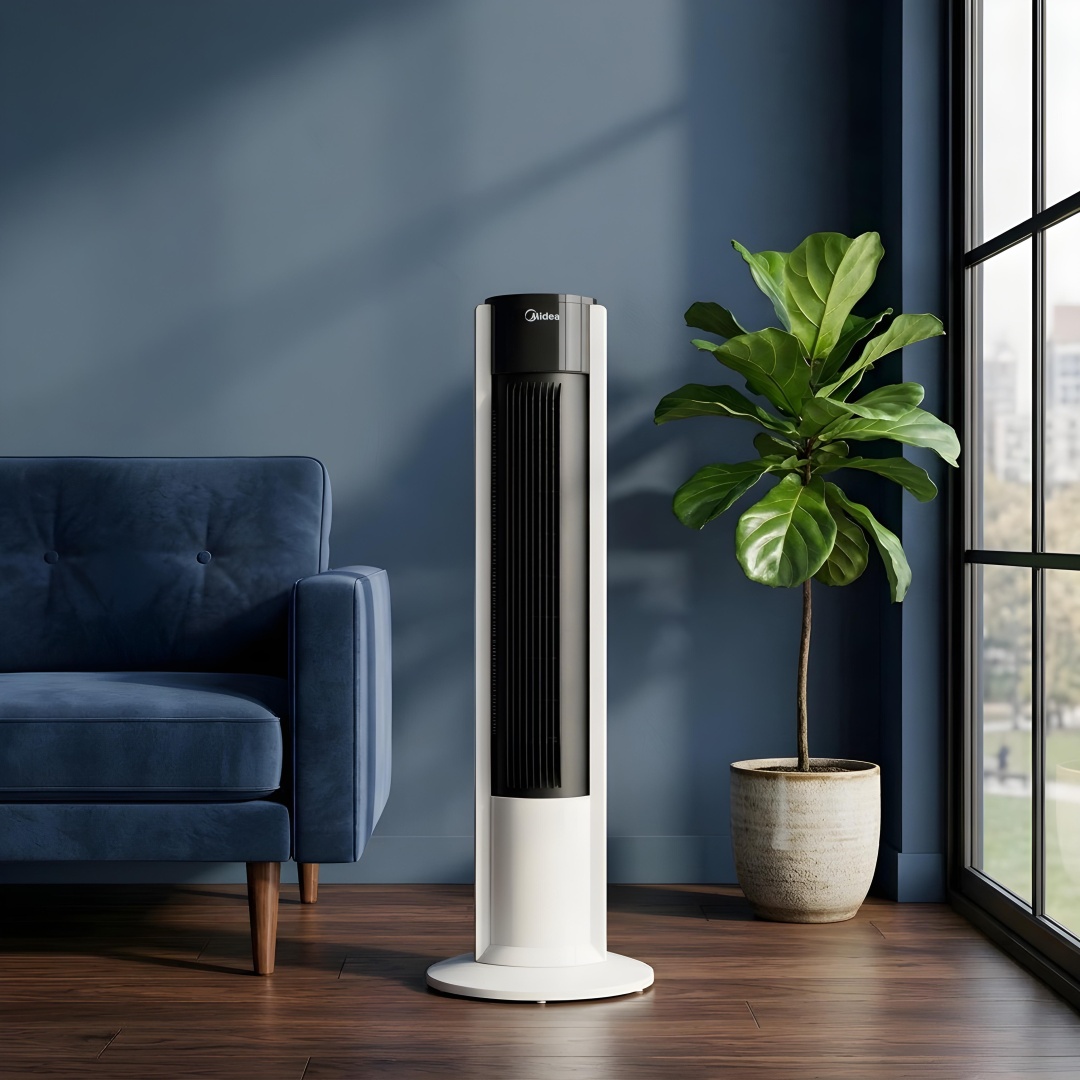 Вентилятор Midea FZ10-19BRA белый, черный