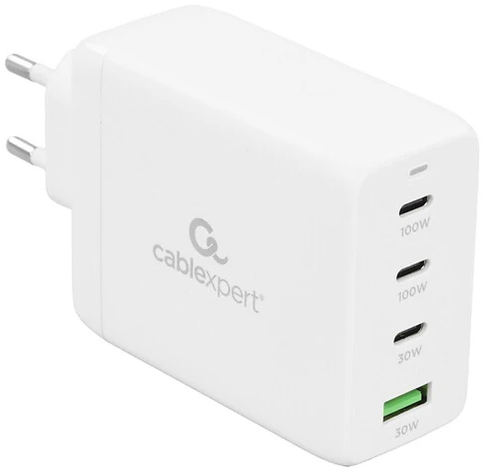 Зарядное устройство Cablexpert Cablexpert MP3A-PC-66 USB Type-C, USB 100 Вт белый