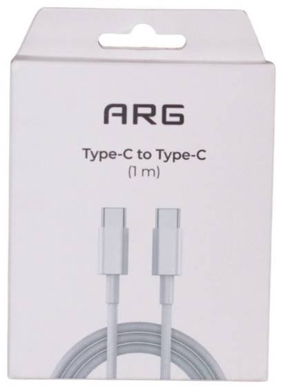Кабель ARG USB 4 Type-C (M), 1 м, TC2 белый