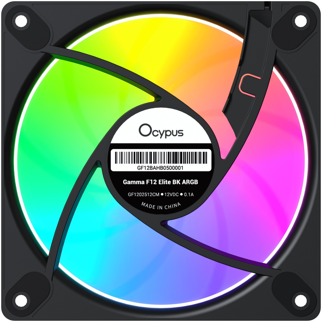 Ocypus Gamma F12 Elite BK ARGB, Gamma-F12-BK1AM00E-GL черный