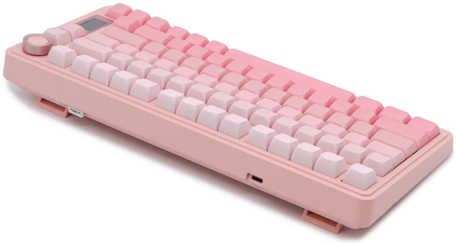 Клавиатура Aula S75 Pro, розовая