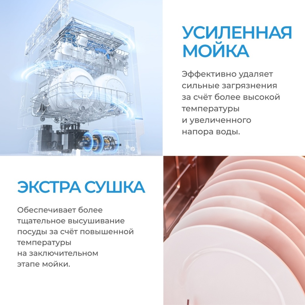 Посудомоечная машина Midea MID45S340i-C серый