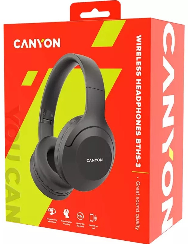 Наушники Canyon BTHS-3 (CNS-CBTHS3DG) черный