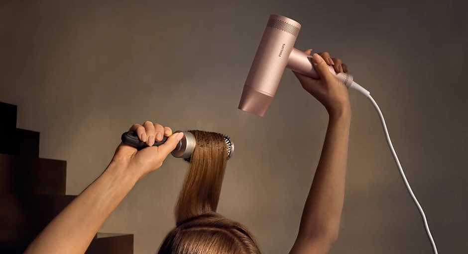 Philips BHD837/10 компактный фен розовый
