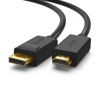 Кабель Ugreen DP101 DP M to HDMI M, 2м, черный