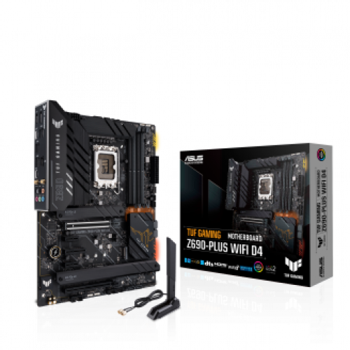 Материнская плата Asus TUF GAMING Z690-PLUS, Z690, 1700, 4xDIMM DDR5, 2xPCI-E x16, 2xPCI-E x1, PCI-Ex4, 4xM.2, SATA,HDMI,BOX