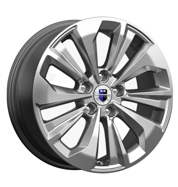 Диск K&amp;K Авиор 5х114,3 R17х7 СВ66,1 ЕТ45 КС936-10, дарк платинум брайт
