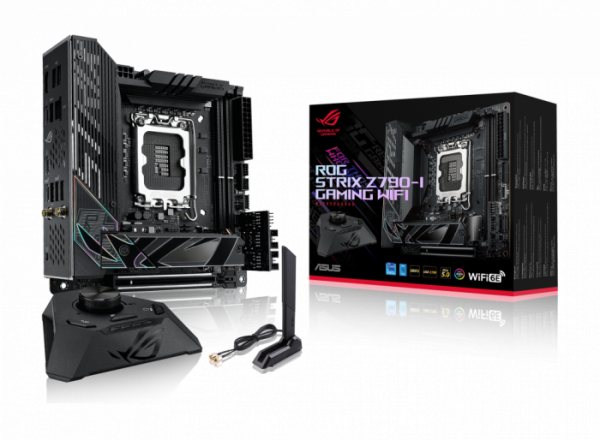 Материнская плата Asus ROG STRIX Z790-I GAMING WIFI, Z790, 1700, 2xDDR5, PCI-Ex16, 2xM.2,2xSATA, 2xIntel® Thunderbolt,HDMI,BOX