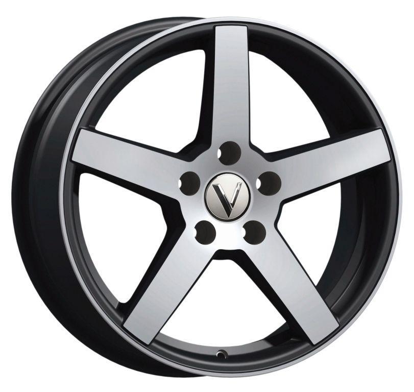 Диск Вектор B261 4x100 R17x7 CB67,1 ET43 26101AB Алмаз черный