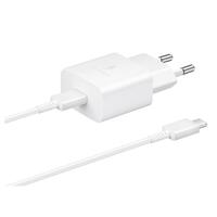 Зарядное устройство для телефонов Samsung (EP-T1510XWEGRU) 15W Power Adapter (C to C Cable) Type-C white