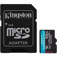 Карта памяти Kingston microSDXC Canvas Go Plus  SDCG3/512GB, с адаптером,  512GB