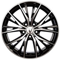 Диск Вектор 21007AB 5x114,3 R17x7 CB67,1 ET45 B210, алмаз черный