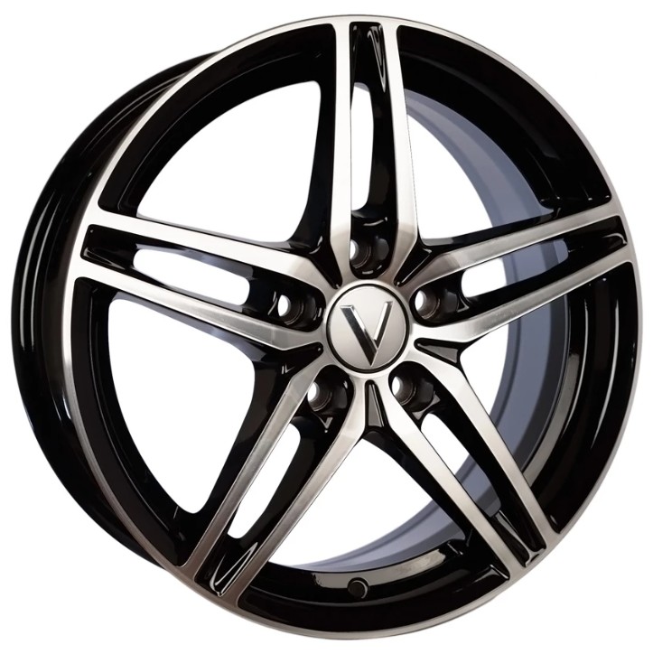 Диск Вектор 21906AB 5x114,3 R16x6,5 CB60,1 ET45 B219, алмаз черный