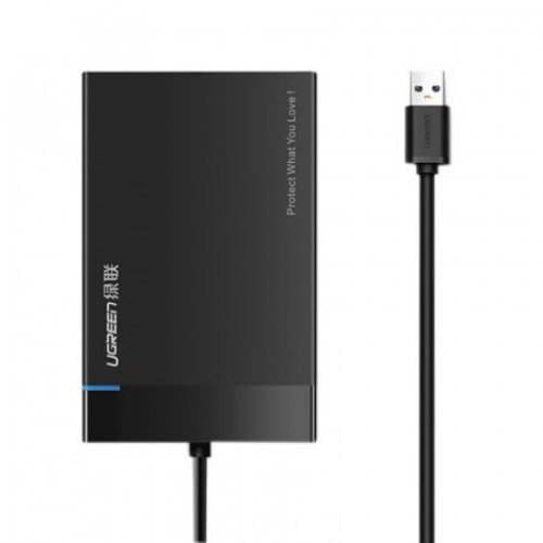 Внешний бокс  Ugreen 2.5 Inch Hard Drive Box with Built-in USB 3.0 Cable, 30847
