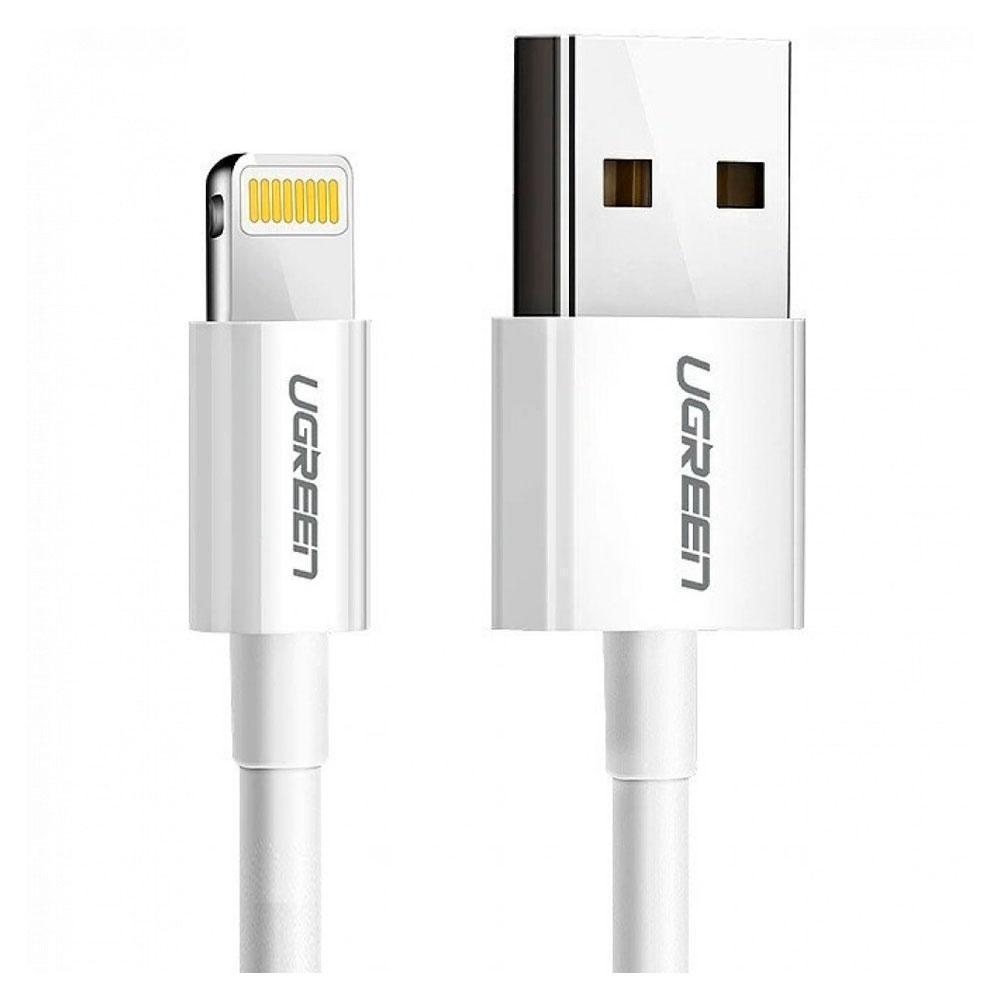 Кабель для телефона Ugreen US155 Lightning to USB-A 1 м white 20728
