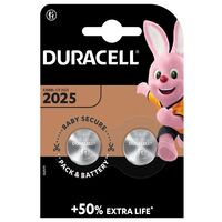 Батарейки Duracell 2025 2BL, 2 шт.