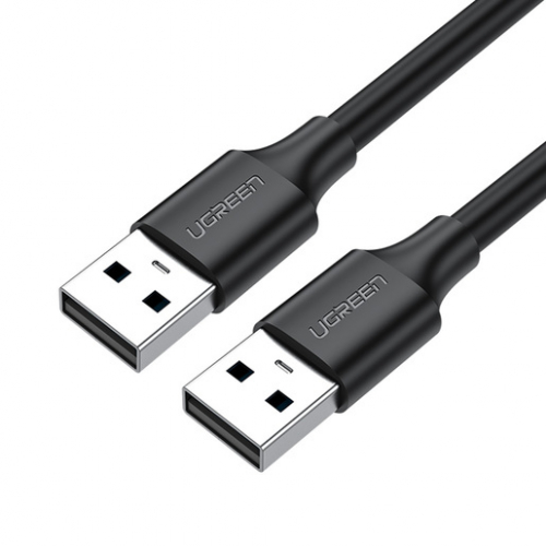 Кабель Ugreen US102 USB 2.0 A Male to A Male Cable 2м, 10311, черный